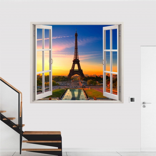 3 D ablak falmatrica faltetoválás LCDF-3D033