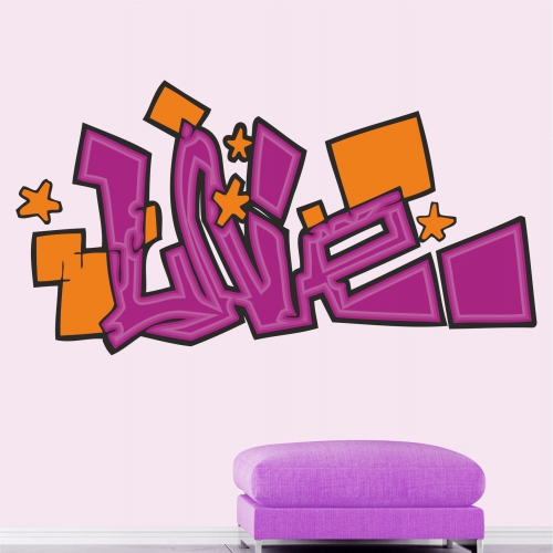 Graffiti falmatrica,faltetoválás LCDF-F011