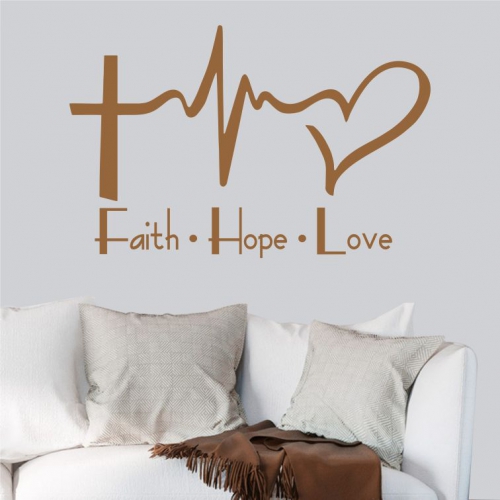 Faith,Hope,Love... falmatrica, faltetoválás LCDF-I081