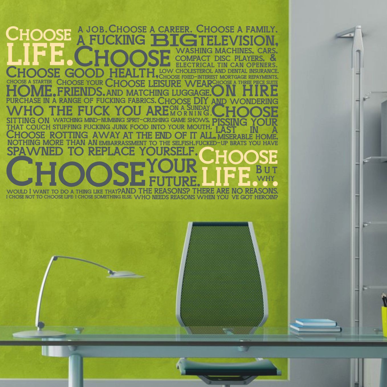 Choose life... falmatrica, faletetoválás LCDF-IR011