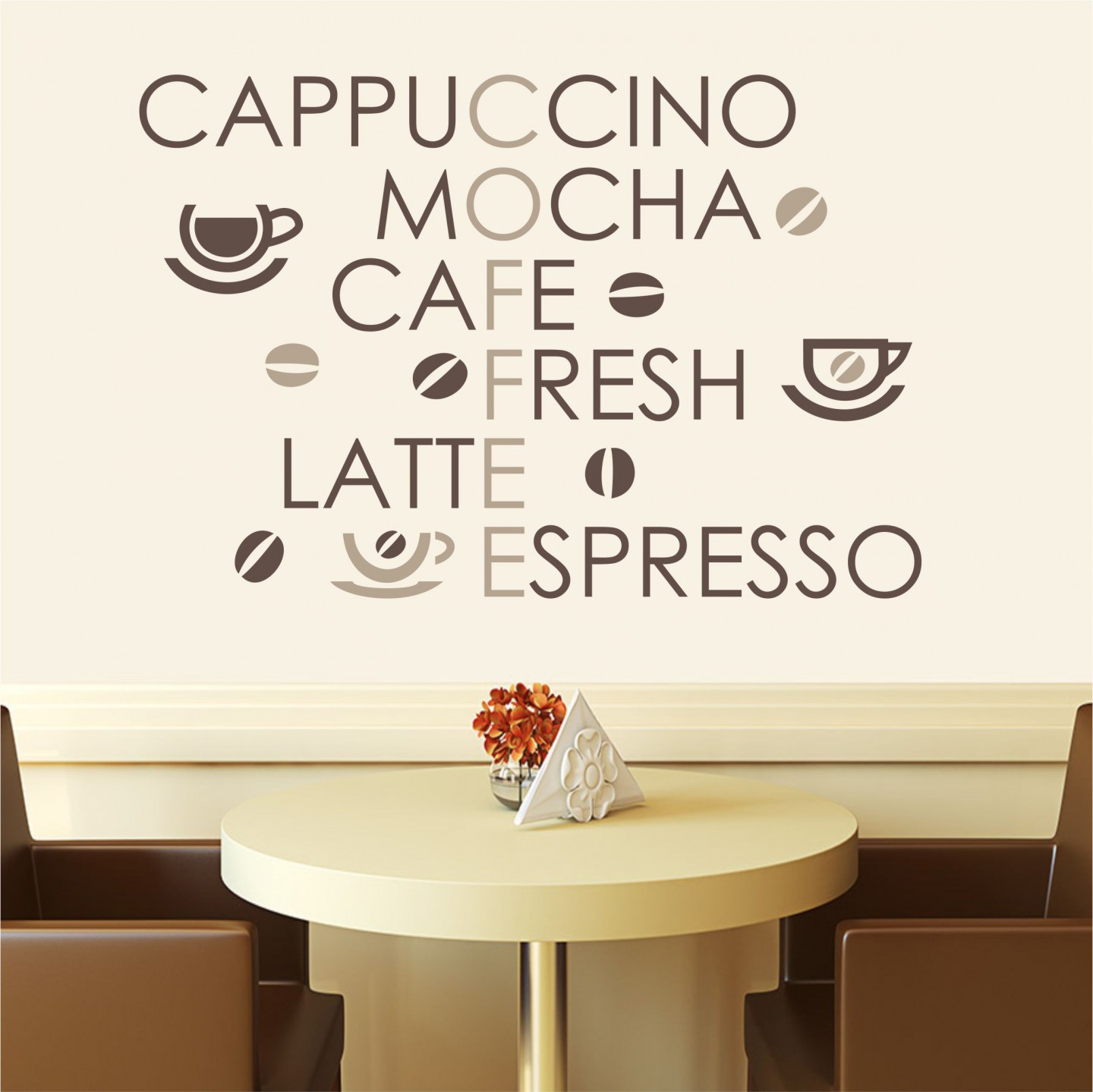 Cappuccino falmatrica faltetoválás LCDF-K068